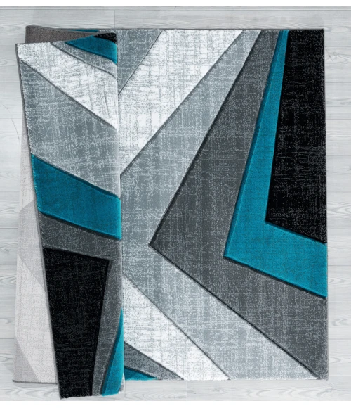 United Weavers Bristol Turquoise 2050-10069 2 ft. 7 in. X 4 ft. 2 in. Rectangle Rug