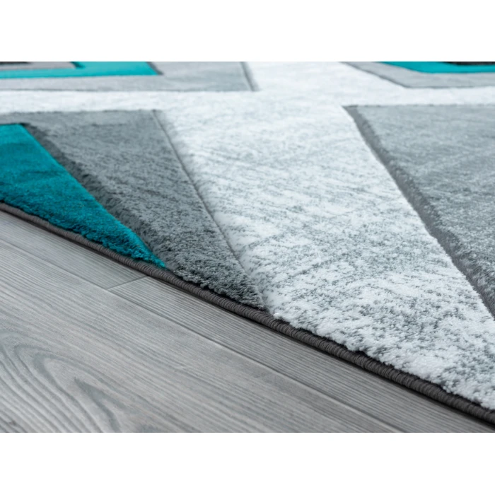 United Weavers Bristol Turquoise 2050-10069 7 ft. 10 in. Round Round Rug