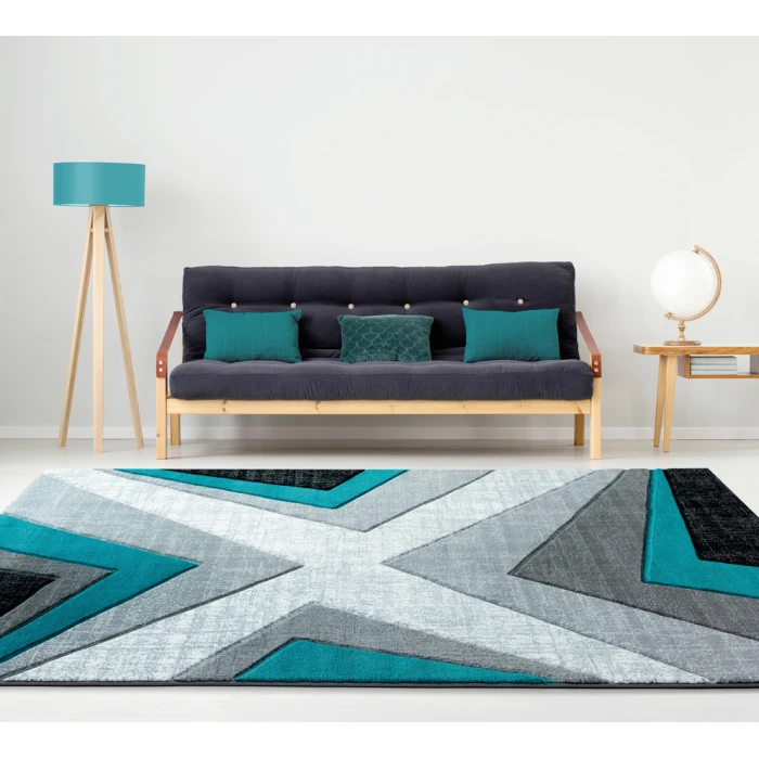 United Weavers Bristol Turquoise 2050-10069 7 ft. 10 in. Round Round Rug