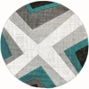 United Weavers Bristol Turquoise 2050-10069 7 ft. 10 in. Round Round Rug