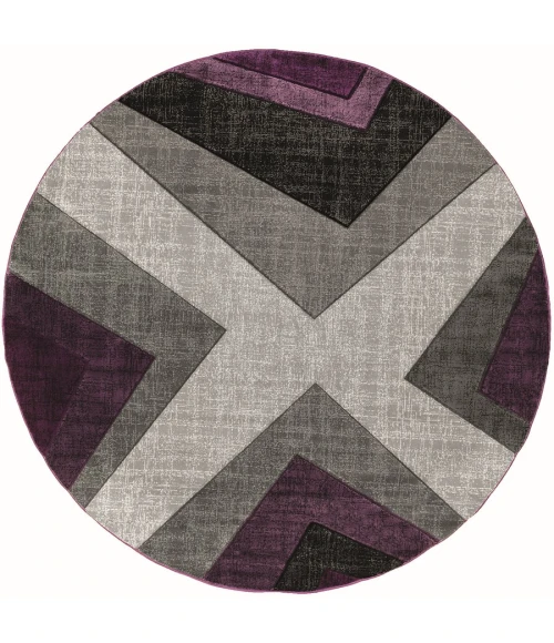 United Weavers Bristol Plum 2050-10082 7 ft. 10 in. Round Round Rug