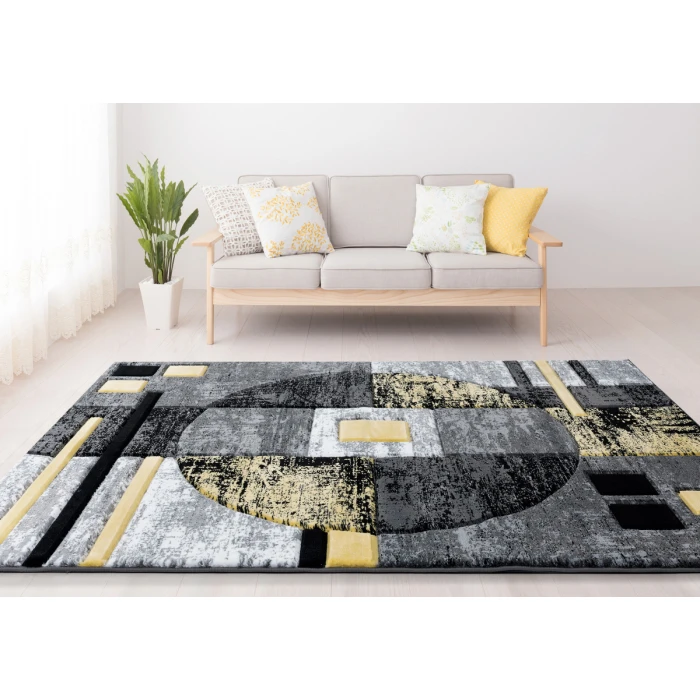 United Weavers Bristol Yellow 2050-10112 1 ft. 10 in. X 2 ft. 8 in. Rectangle Rug