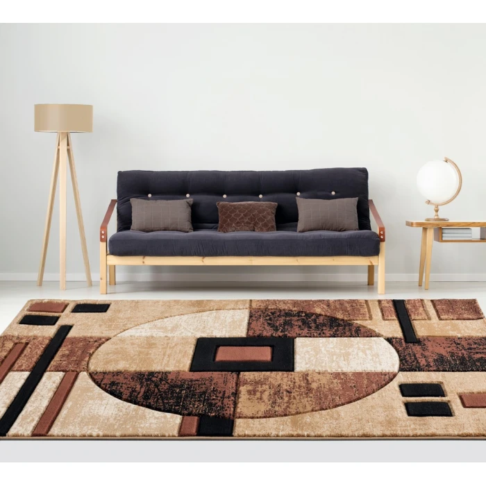 United Weavers Bristol Brown 2050-10150 7 ft. 10 in. Round Round Rug