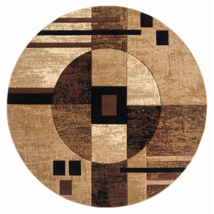 United Weavers Bristol Brown 2050-10150 7 ft. 10 in. Round Round Rug