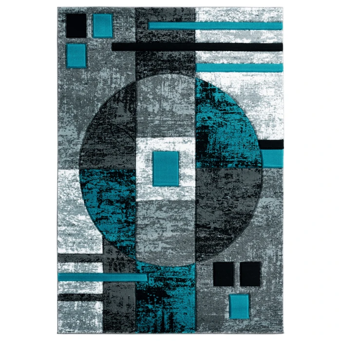 United Weavers Bristol Turquoise 2050-10169 7 ft. 10 in. X 10 ft. 6 in. Rectangle Rug