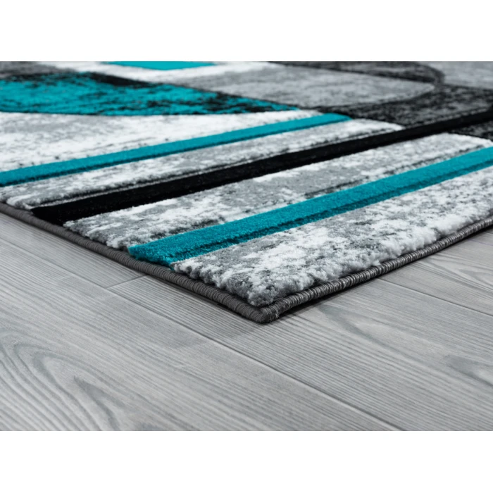 United Weavers Bristol Turquoise 2050-10169 7 ft. 10 in. X 10 ft. 6 in. Rectangle Rug