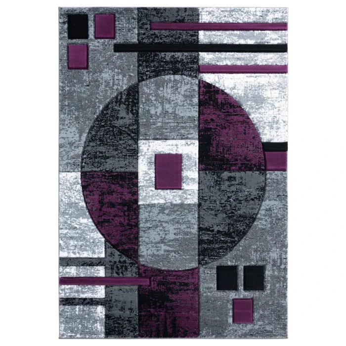 United Weavers Bristol Plum 2050-10182 5 ft. 3 in. X 7 ft. 6 in. Rectangle Rug