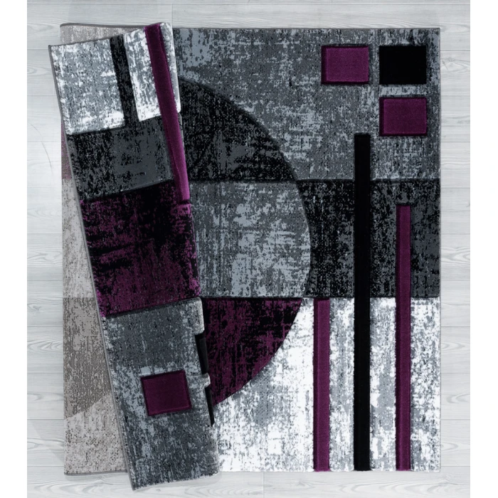 United Weavers Bristol Plum 2050-10182 5 ft. 3 in. X 7 ft. 6 in. Rectangle Rug