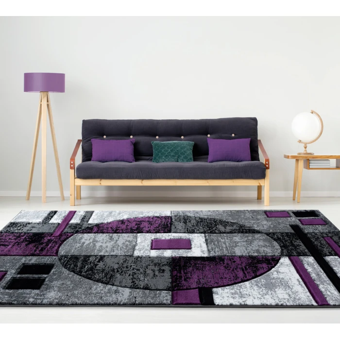 United Weavers Bristol Plum 2050-10182 5 ft. 3 in. X 7 ft. 6 in. Rectangle Rug