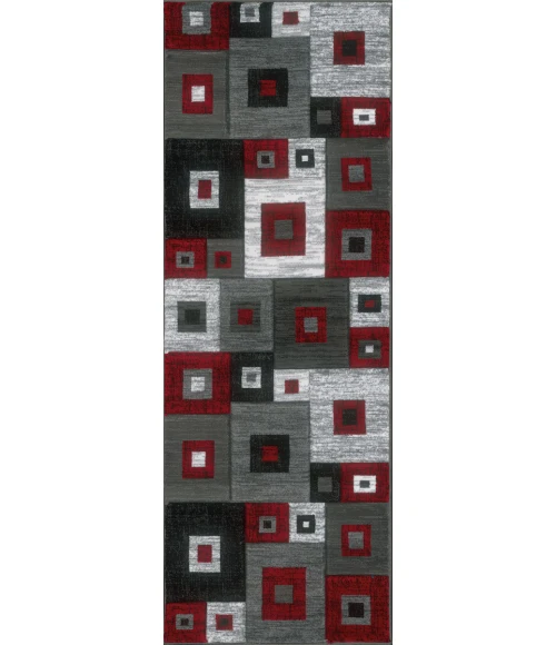 United Weavers Bristol Red 2050-10230 2 ft. 7 in. X 7 ft. 4 in. Rectangle Rug