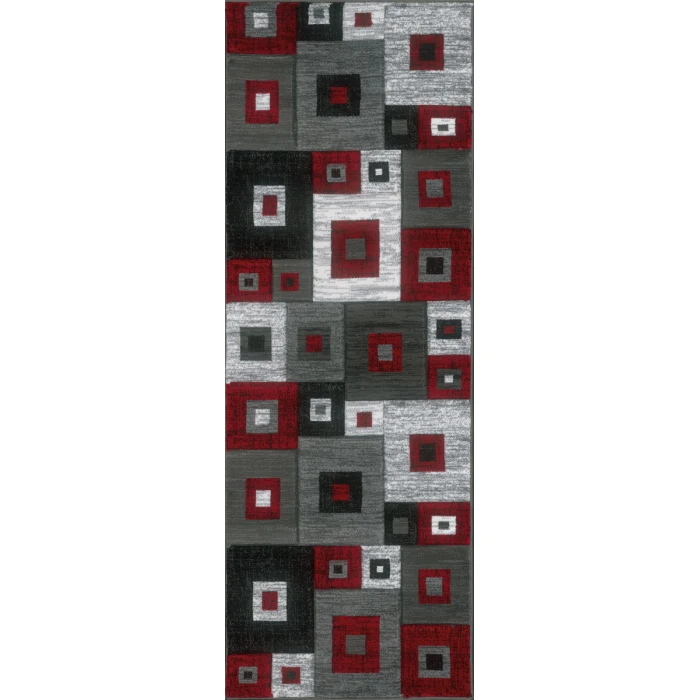 United Weavers Bristol Red 2050-10230 2 ft. 7 in. X 7 ft. 4 in. Rectangle Rug