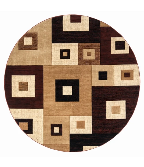 United Weavers Bristol Burgundy 2050-10234 7 ft. 10 in. Round Round Rug