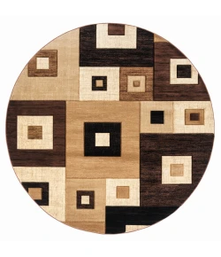 United Weavers Bristol Brown 2050-10250 7 ft. 10 in. Round Round Rug