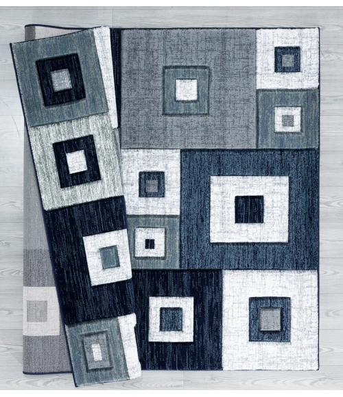 United Weavers Bristol Navy 2050-10264 2 ft. 7 in. X 7 ft. 4 in. Rectangle Rug