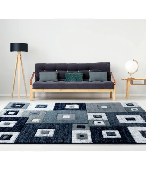 United Weavers Bristol Navy 2050-10264 2 ft. 7 in. X 7 ft. 4 in. Rectangle Rug