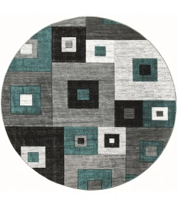 United Weavers Bristol Turquoise 2050-10269 7 ft. 10 in. Round Round Rug
