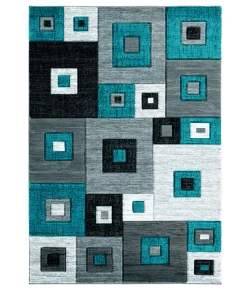 United Weavers Bristol Turquoise 2050-10269 2 ft. 7 in. X 7 ft. 4 in. Rectangle Rug