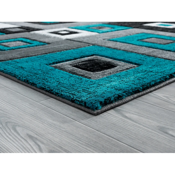 United Weavers Bristol Turquoise 2050-10269 2 ft. 7 in. X 7 ft. 4 in. Rectangle Rug