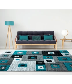 United Weavers Bristol Turquoise 2050-10269 2 ft. 7 in. X 7 ft. 4 in. Rectangle Rug