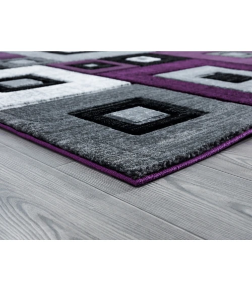 United Weavers Bristol Plum 2050-10282 2 ft. 7 in. X 7 ft. 4 in. Rectangle Rug