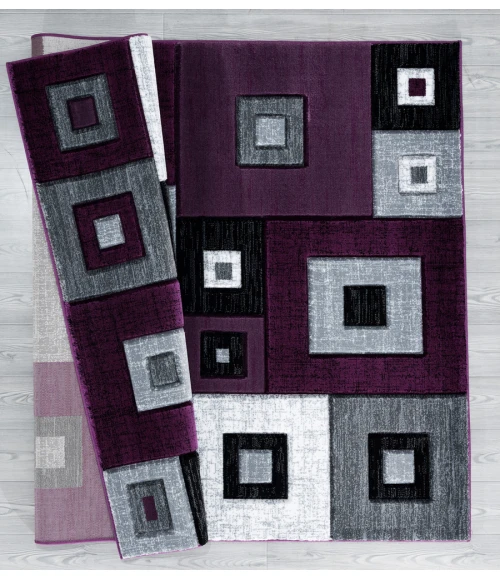 United Weavers Bristol Plum 2050-10282 2 ft. 7 in. X 7 ft. 4 in. Rectangle Rug