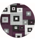 United Weavers Bristol Plum 2050-10282 7 ft. 10 in. Round Round Rug