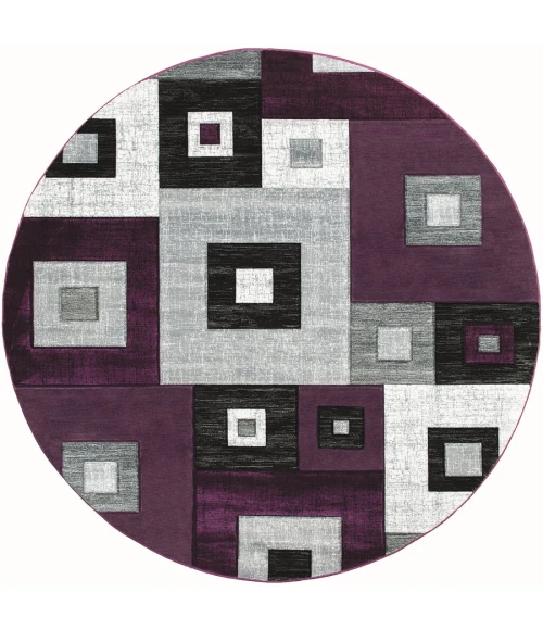 United Weavers Bristol Plum 2050-10282 7 ft. 10 in. Round Round Rug