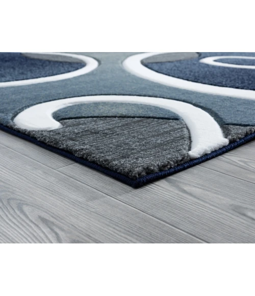 United Weavers Bristol Navy 2050-10364 2 ft. 7 in. X 7 ft. 4 in. Rectangle Rug