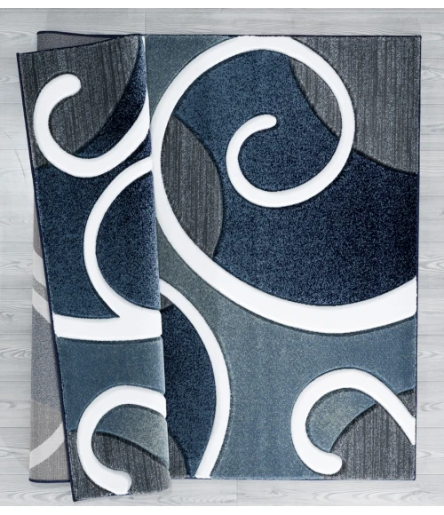 United Weavers Bristol Navy 2050-10364 2 ft. 7 in. X 7 ft. 4 in. Rectangle Rug