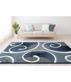 United Weavers Bristol Navy 2050-10364 2 ft. 7 in. X 7 ft. 4 in. Rectangle Rug