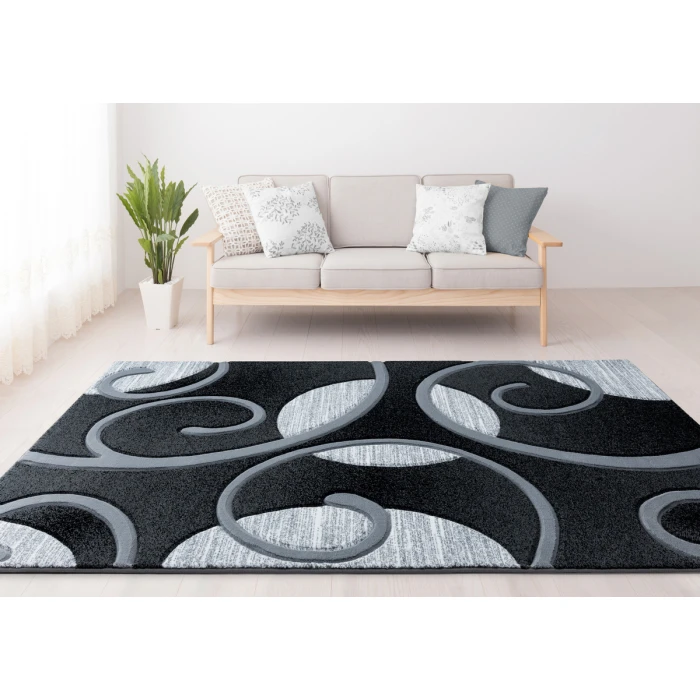 United Weavers Bristol Grey 2050-10372 7 ft. 10 in. X 10 ft. 6 in. Rectangle Rug
