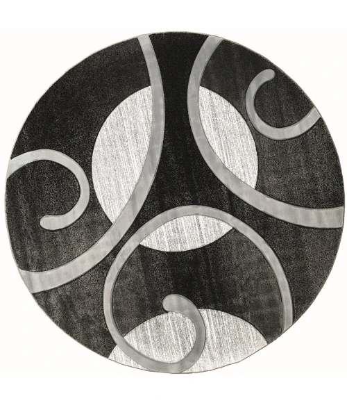 United Weavers Bristol Grey 2050-10372 7 ft. 10 in. Round Round Rug