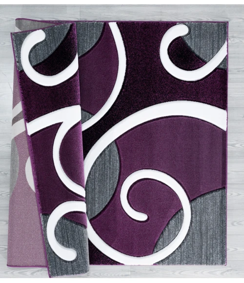 United Weavers Bristol Plum 2050-10382 2 ft. 7 in. X 7 ft. 4 in. Rectangle Rug