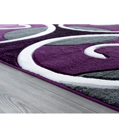 United Weavers Bristol Plum 2050-10382 2 ft. 7 in. X 7 ft. 4 in. Rectangle Rug