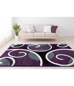 United Weavers Bristol Plum 2050-10382 2 ft. 7 in. X 7 ft. 4 in. Rectangle Rug