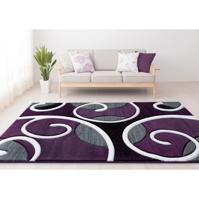 United Weavers Bristol Plum 2050-10382 2 ft. 7 in. X 4 ft. 2 in. Rectangle Rug