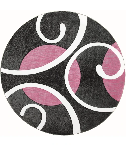 United Weavers Bristol Pink 2050-10386 7 ft. 10 in. Round Round Rug
