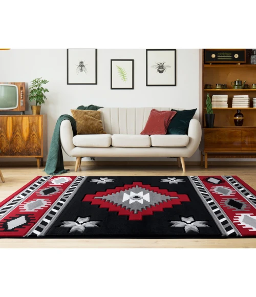 United Weavers Bristol Red 2050-10430 2 ft. 7 in. X 7 ft. 4 in. Rectangle Rug