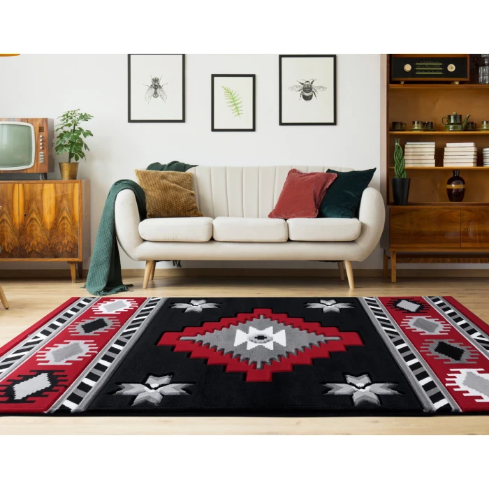 United Weavers Bristol Red 2050-10430 2 ft. 7 in. X 7 ft. 4 in. Rectangle Rug