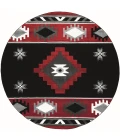 United Weavers Bristol Red 2050-10430 7 ft. 10 in. Round Round Rug