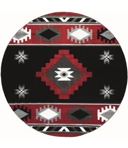 United Weavers Bristol Red 2050-10430 7 ft. 10 in. Round Round Rug