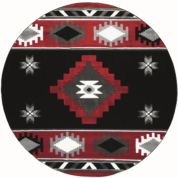 United Weavers Bristol Red 2050-10430 7 ft. 10 in. Round Round Rug