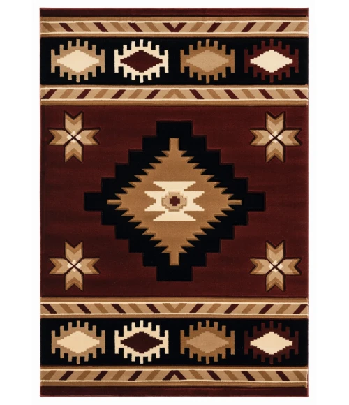 United Weavers Bristol Burgundy 2050-10434 2 ft. 7 in. X 4 ft. 2 in. Rectangle Rug