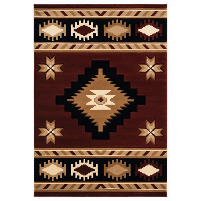 United Weavers Bristol Burgundy 2050-10434 7 ft. 10 in. X 10 ft. 6 in. Rectangle Rug