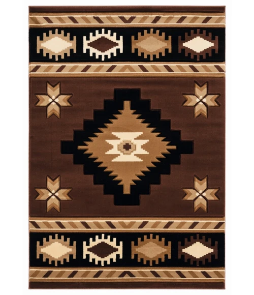 United Weavers Bristol Brown 2050-10450 2 ft. 7 in. X 7 ft. 4 in. Rectangle Rug