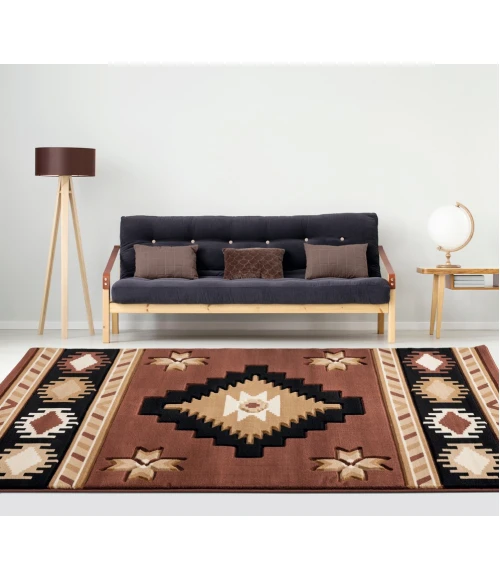 United Weavers Bristol Brown 2050-10450 2 ft. 7 in. X 7 ft. 4 in. Rectangle Rug