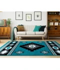 United Weavers Bristol Turquoise 2050-10469 2 ft. 7 in. X 7 ft. 4 in. Rectangle Rug