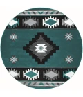 United Weavers Bristol Turquoise 2050-10469 7 ft. 10 in. Round Round Rug