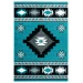 United Weavers Bristol Turquoise 2050-10469 7 ft. 10 in. X 10 ft. 6 in. Rectangle Rug