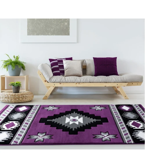 United Weavers Bristol Plum 2050-10482 7 ft. 10 in. Round Round Rug